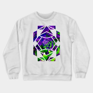 Purple geometric succulent Crewneck Sweatshirt